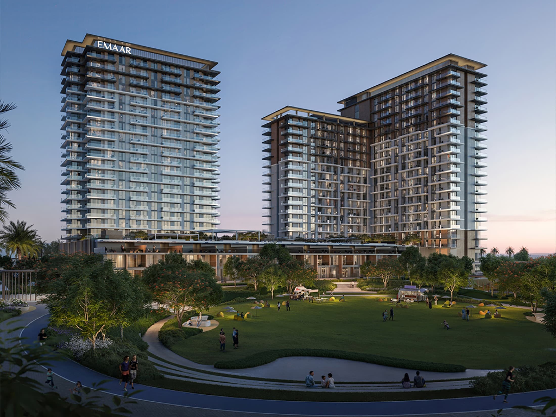 Parkwood towers and Hillside Park